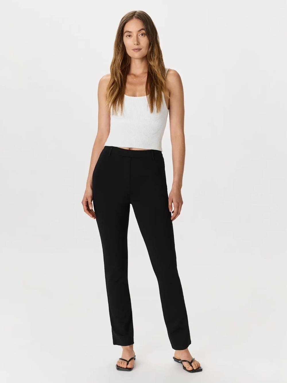 Quince Ultra-Stretch Ponte Straight Leg
Pants Small Black NWT